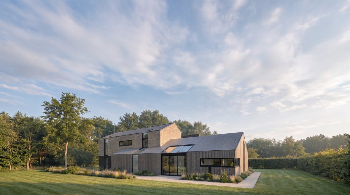 A contemporary replacement family house
