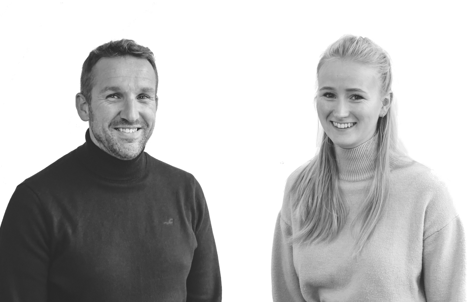 Andy and Emma from Rickett Architects, photographed in the studio.