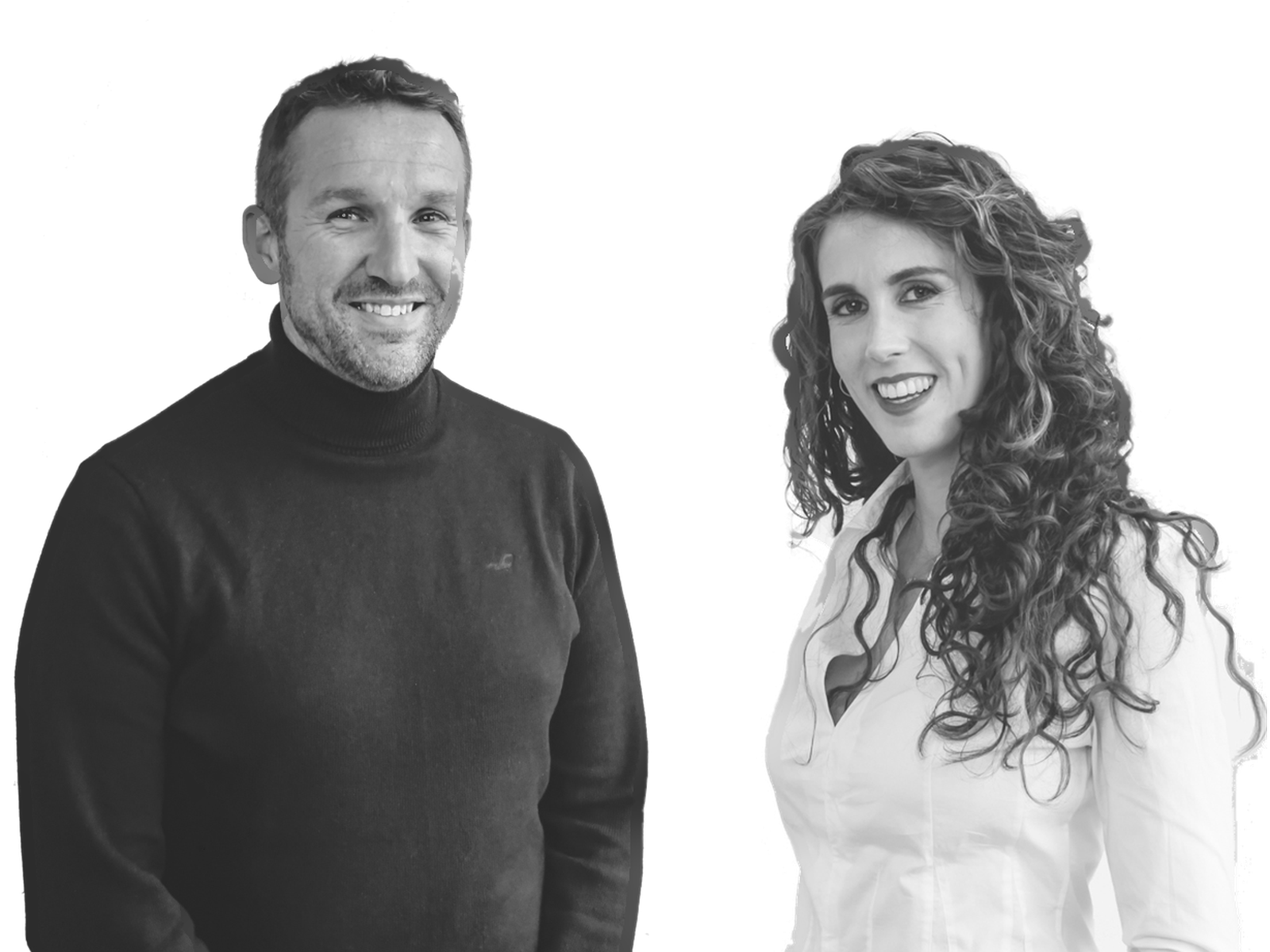 Andy and Aida from Rickett Architects, photographed in the studio.