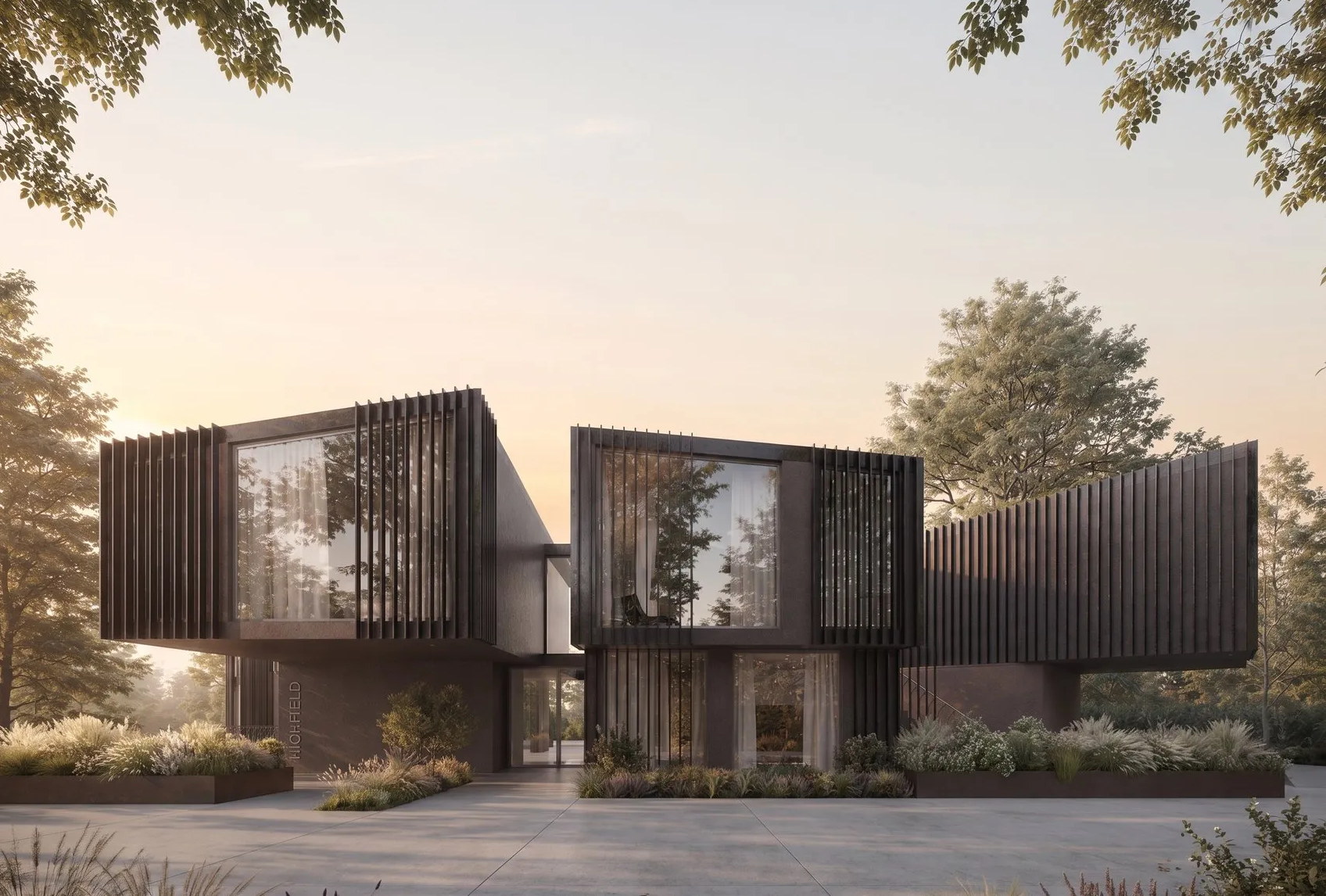 The Highfield apartments, Kenilworth, by Rickett Architects