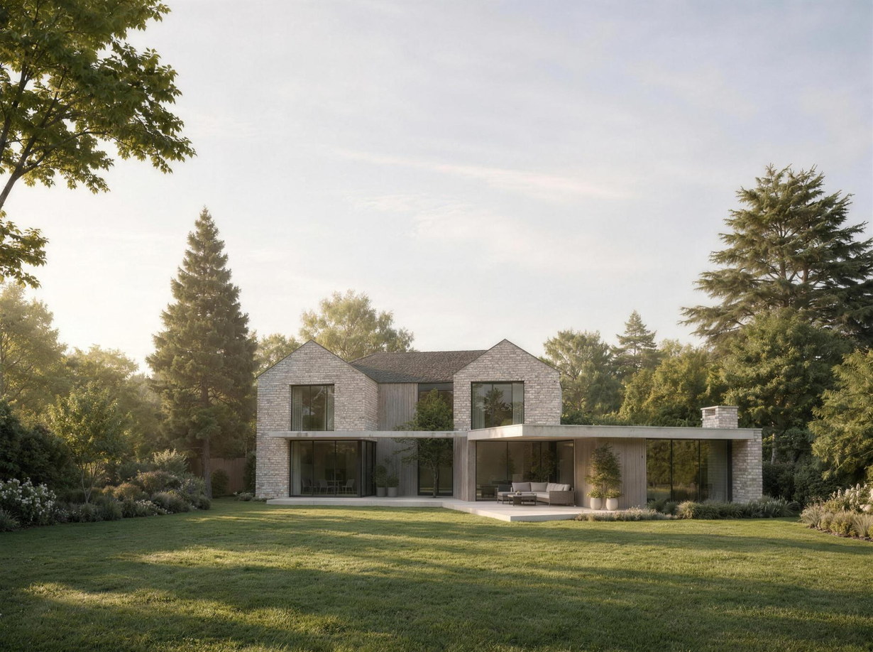 A contemporary house remodel and extension near Rugby by Rickett Architects