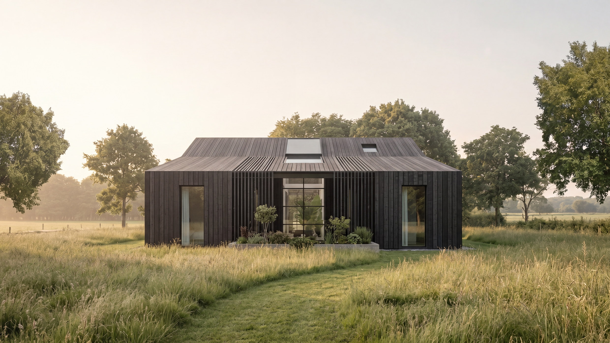 High Chimneys Farm barn conversion, Earlswood, by Rickett Architects
