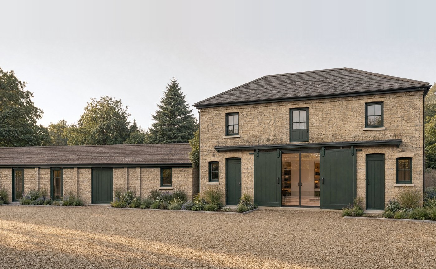 The consented conversion of a Victorian coach house and garage range at Burghley Mansions, Peterborough, by Rickett Architects