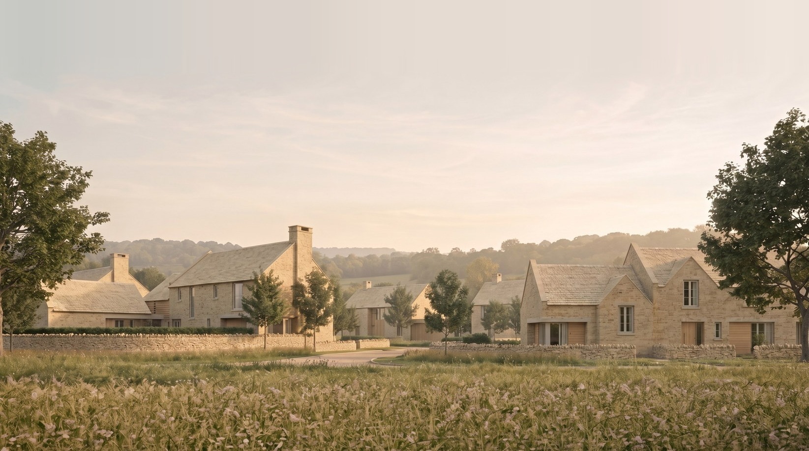 Oakridge Lynch homes near Stroud by Rickett Architects