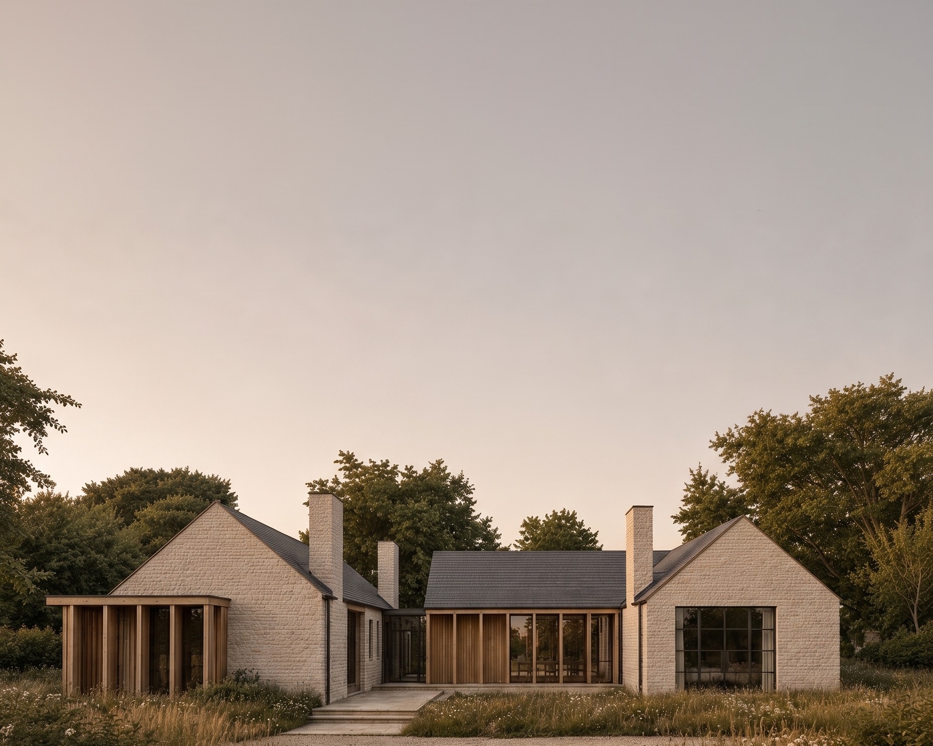 Visualisation of the consented house at Hatton, by Rickett Architects