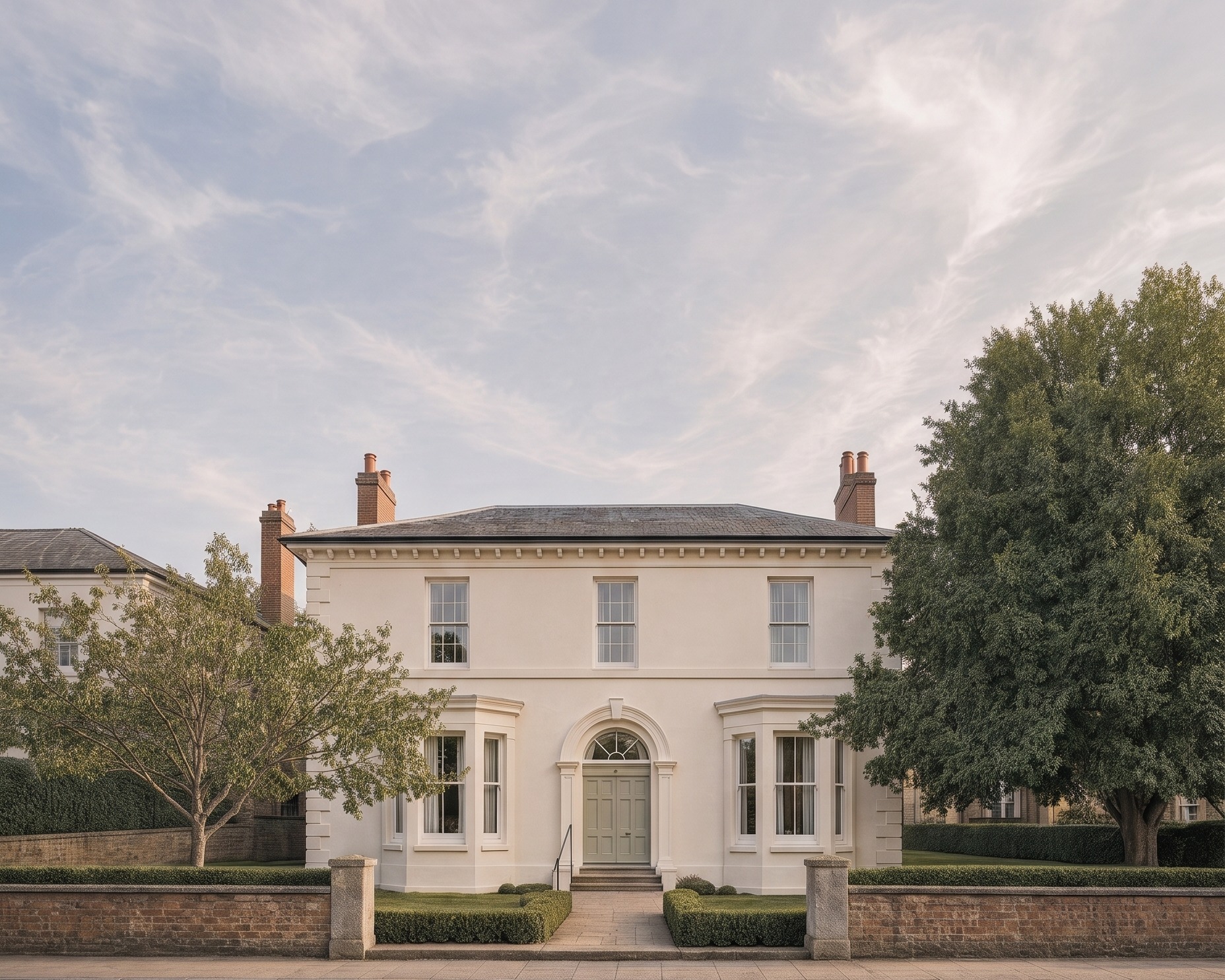 Visualisation of the early-Victorian villa at Russell Terrace, Leamington Spa, by Rickett Architects