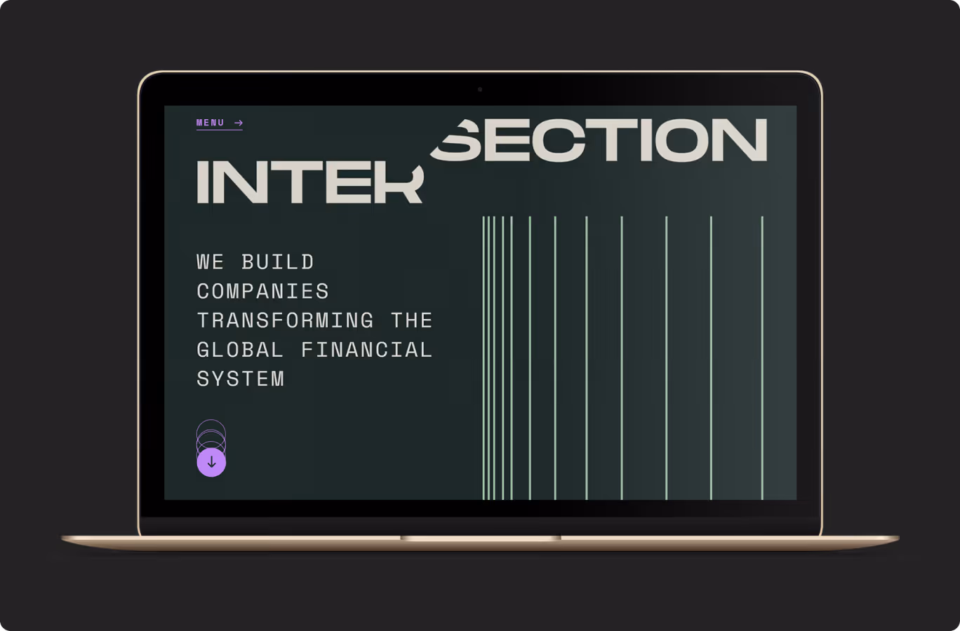 An example of a website built in Webflow