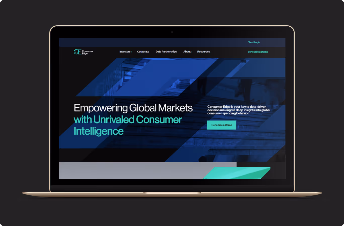 An example of a website built in WordPress