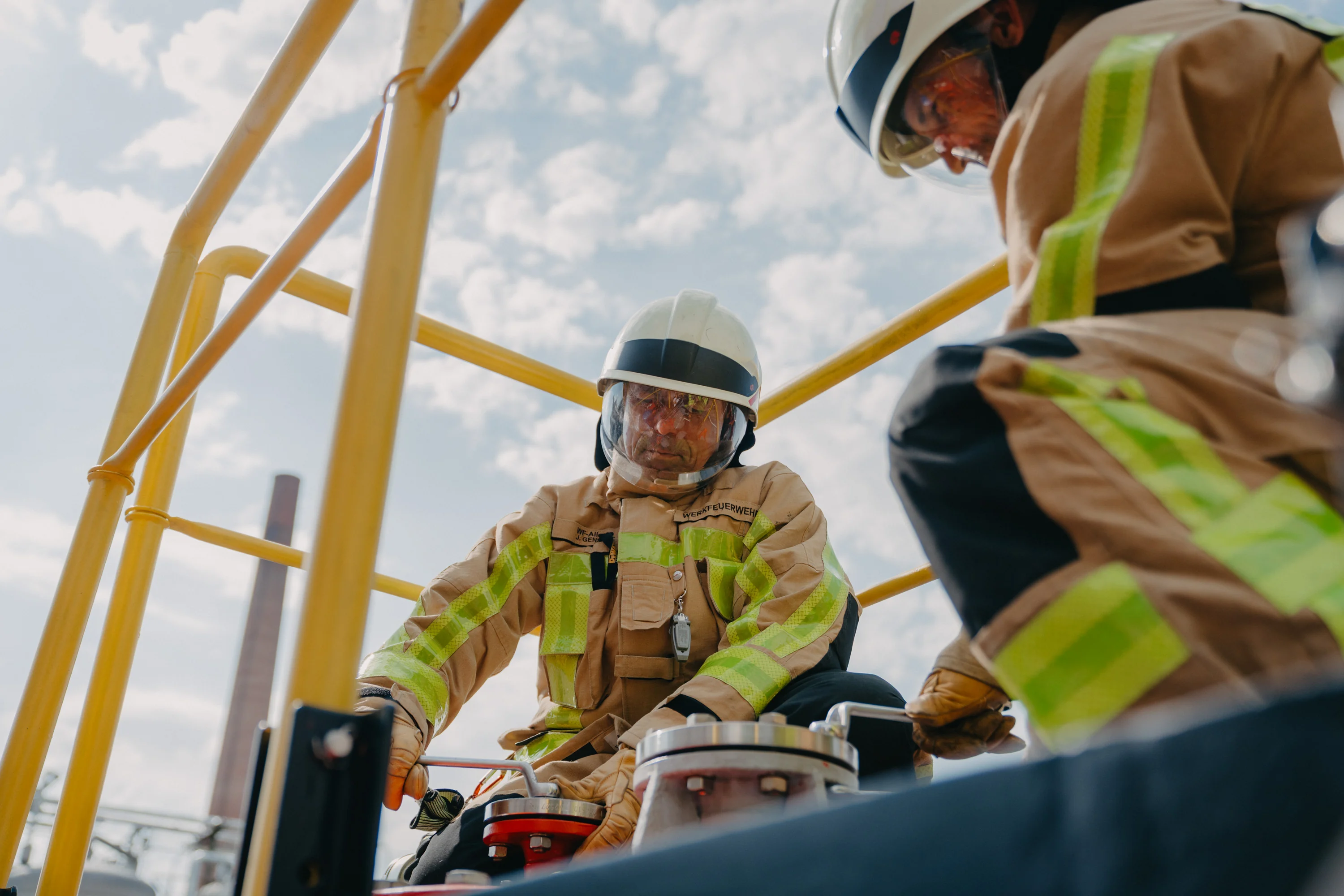 Werksfeuerwehr im Einsatz am Standort CCF