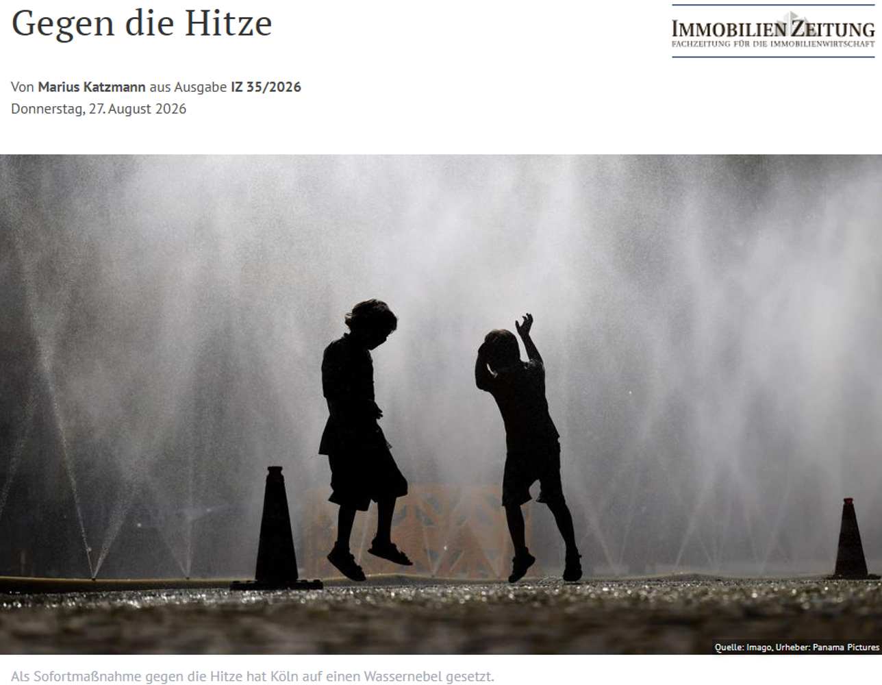 Gegen die Hitze - Immobilien Zeitung