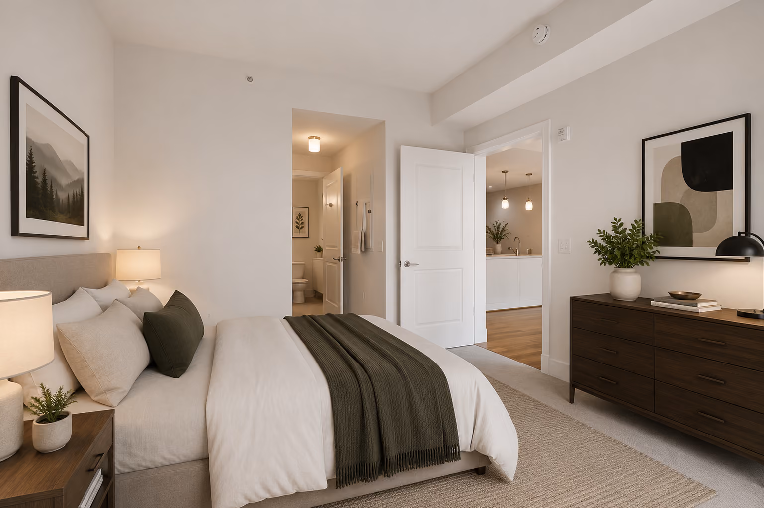 Bedroom with natural light