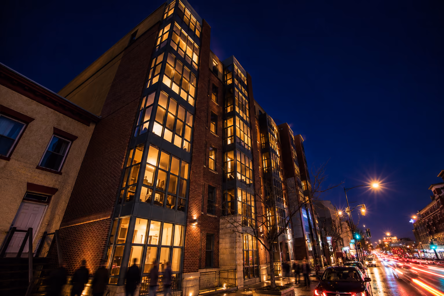 The Griffin at night