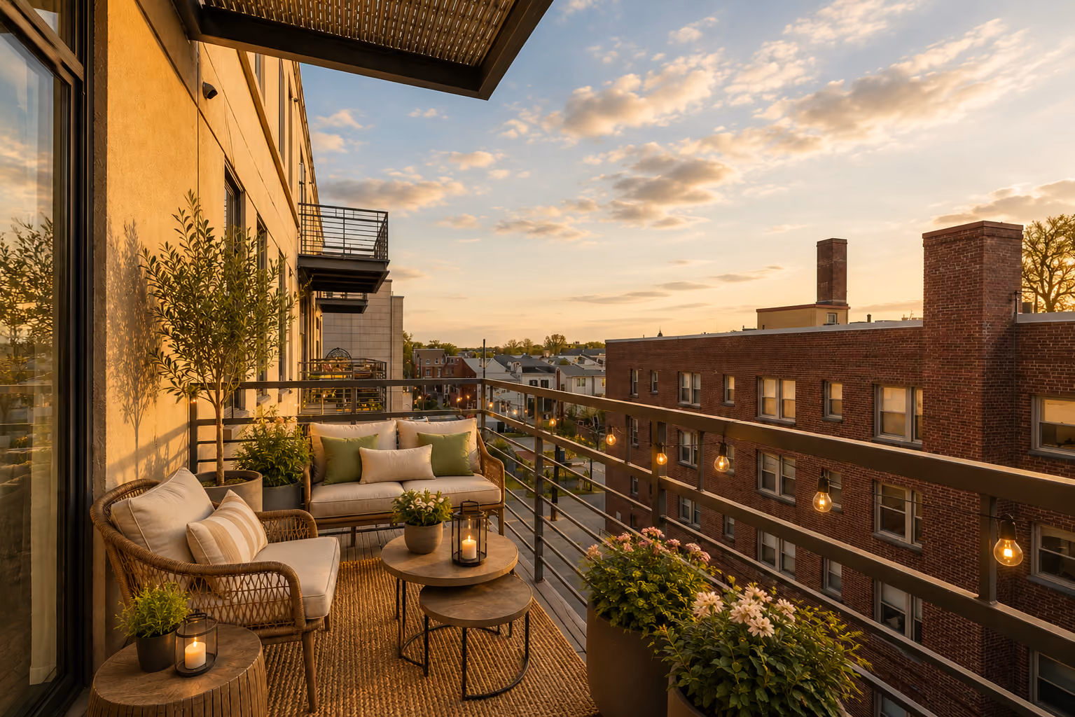 Balcony at golden hour