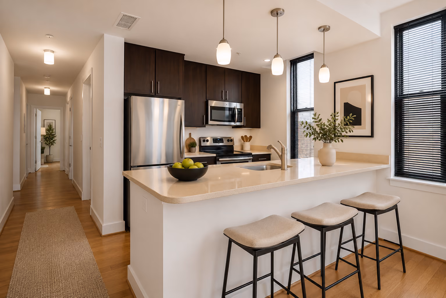 Designer kitchen finishes