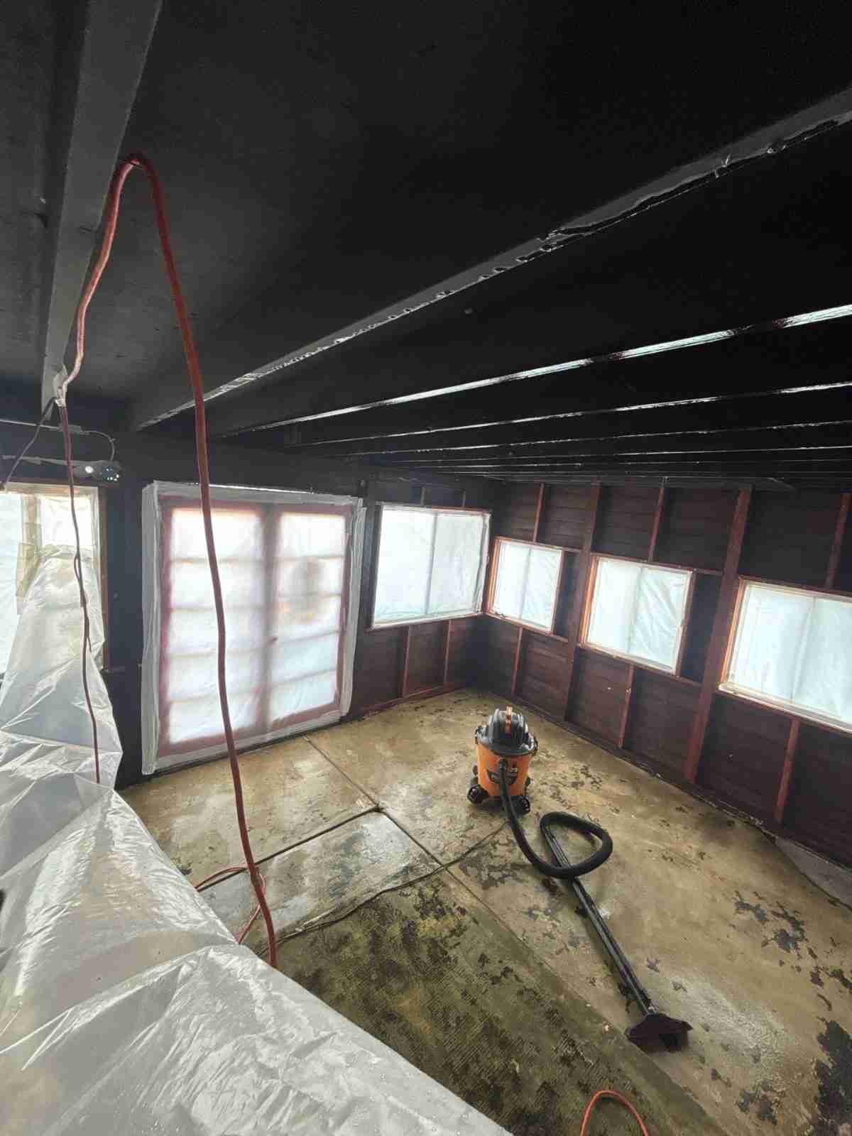 Stabilized room with air scrubbers running
