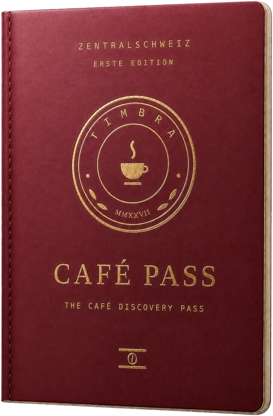 Der Café Pass der Ersten Edition, freigestellt