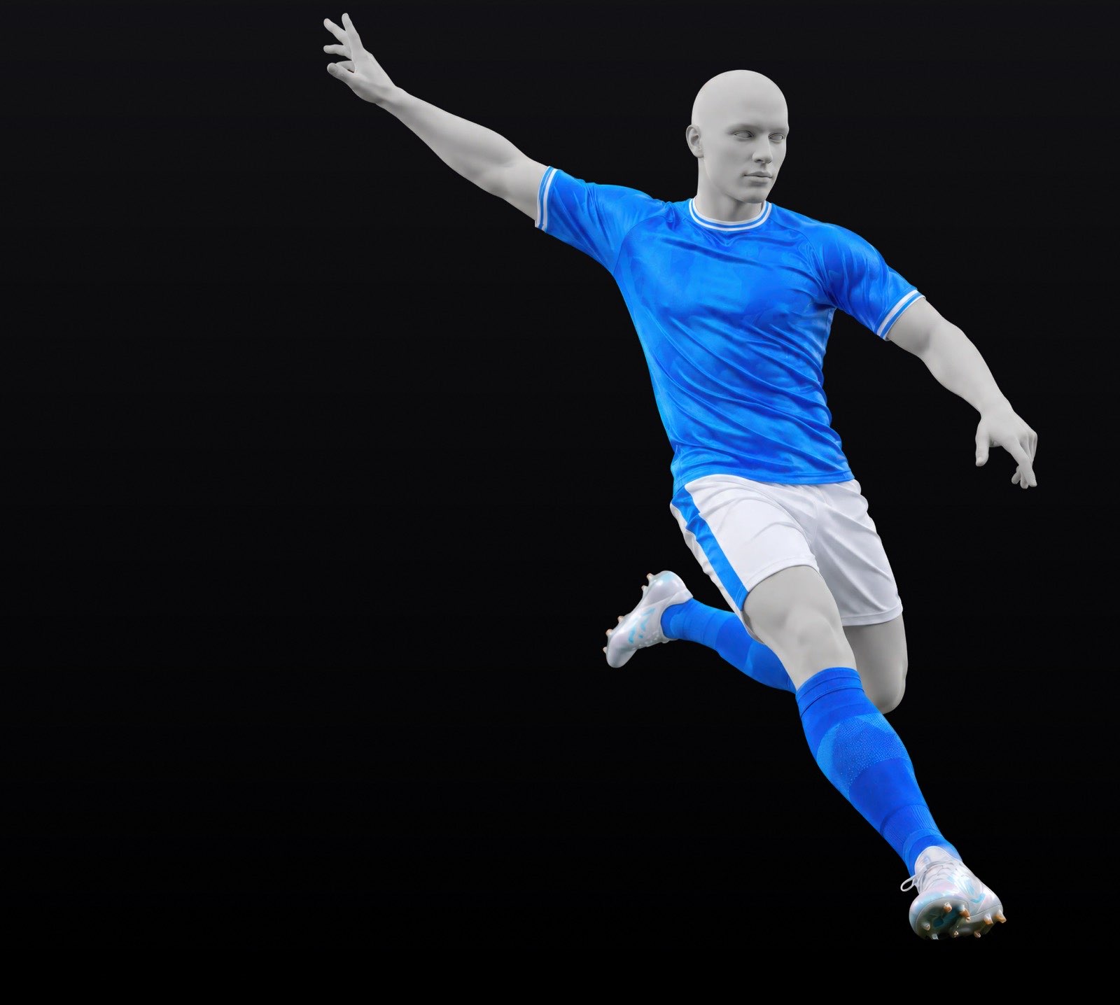 3D biomechanical model of a sprinting athlete