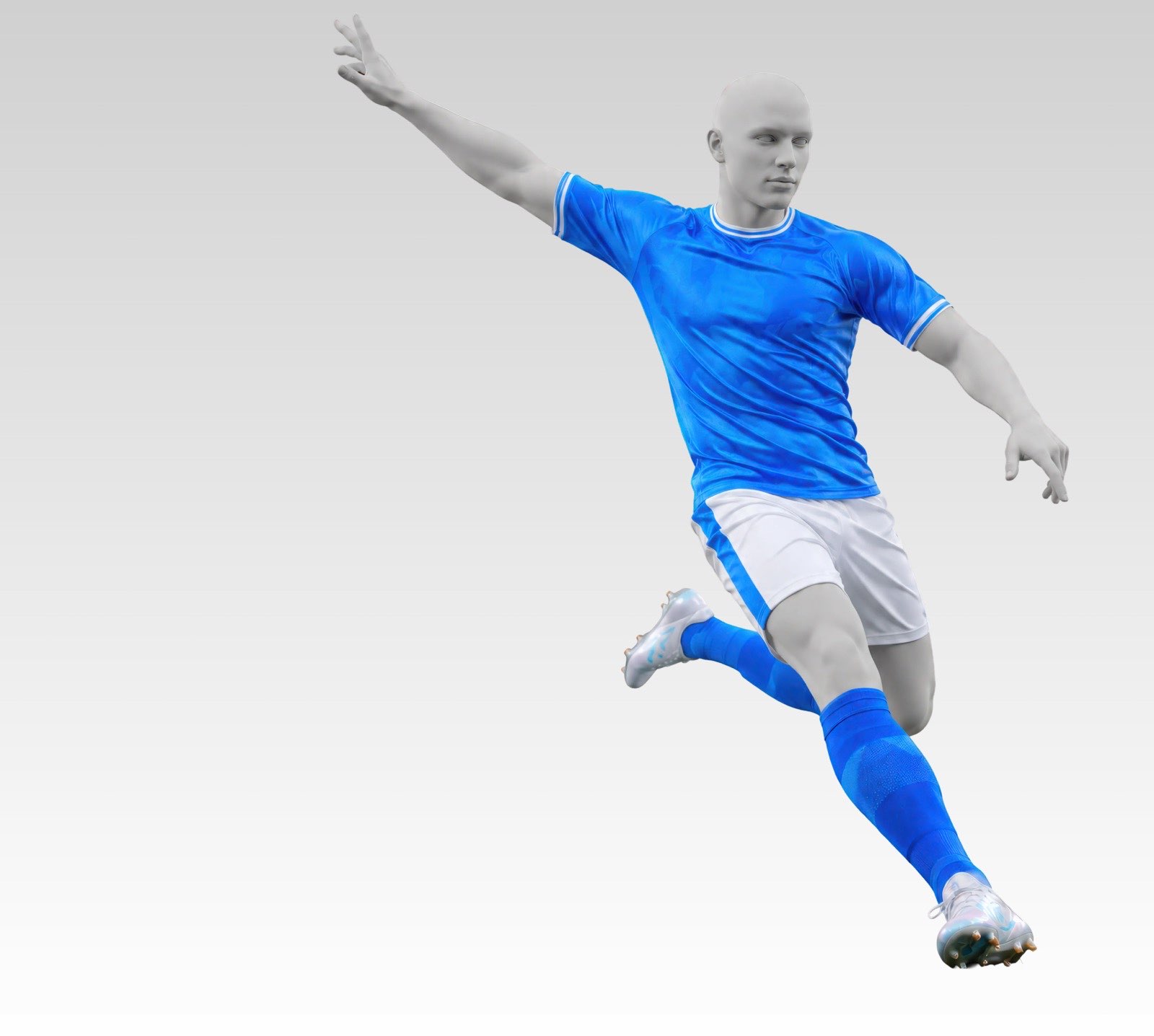 3D biomechanical model of a sprinting athlete