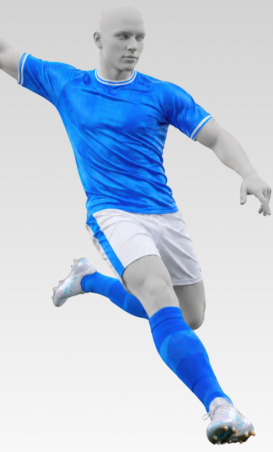 3D biomechanical model of a sprinting athlete