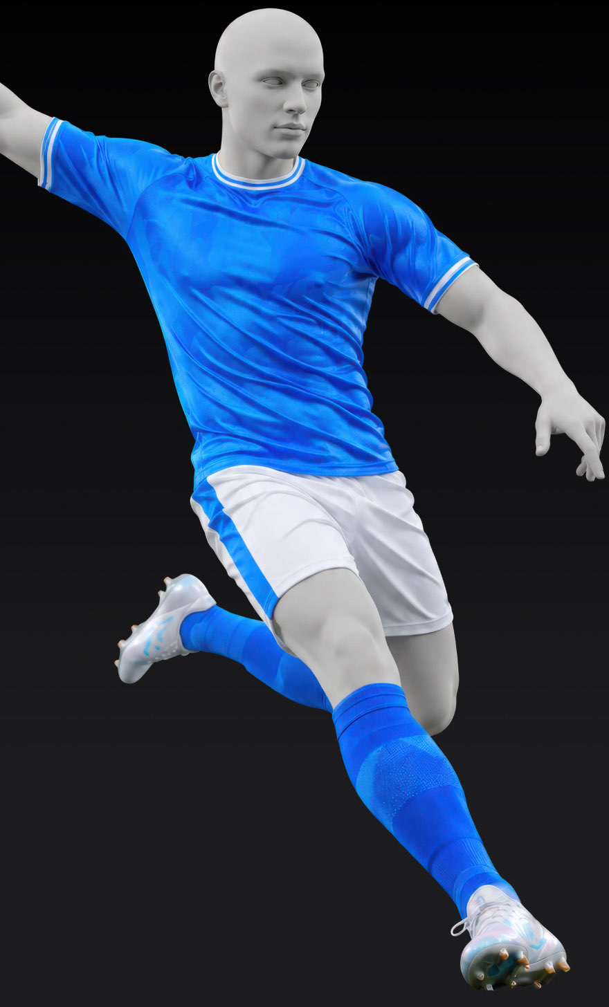 3D biomechanical model of a sprinting athlete