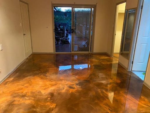 metallic epoxy flooring