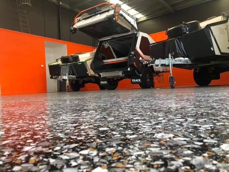 PVA flake epoxy coating