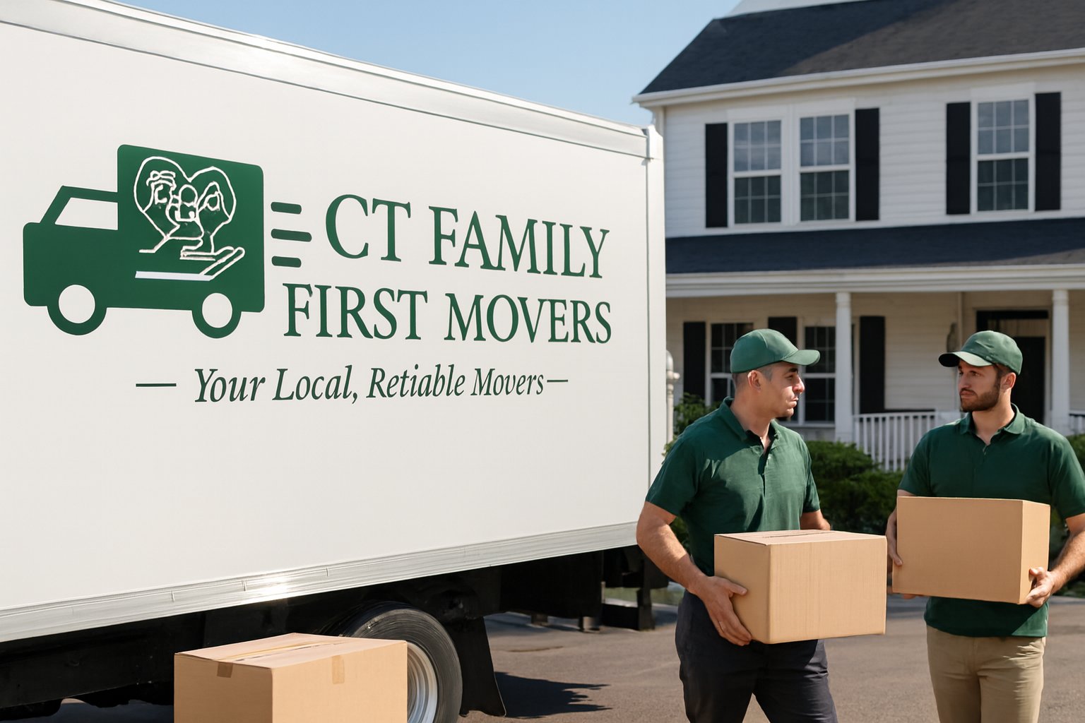 moving & storage service: loading a truck
