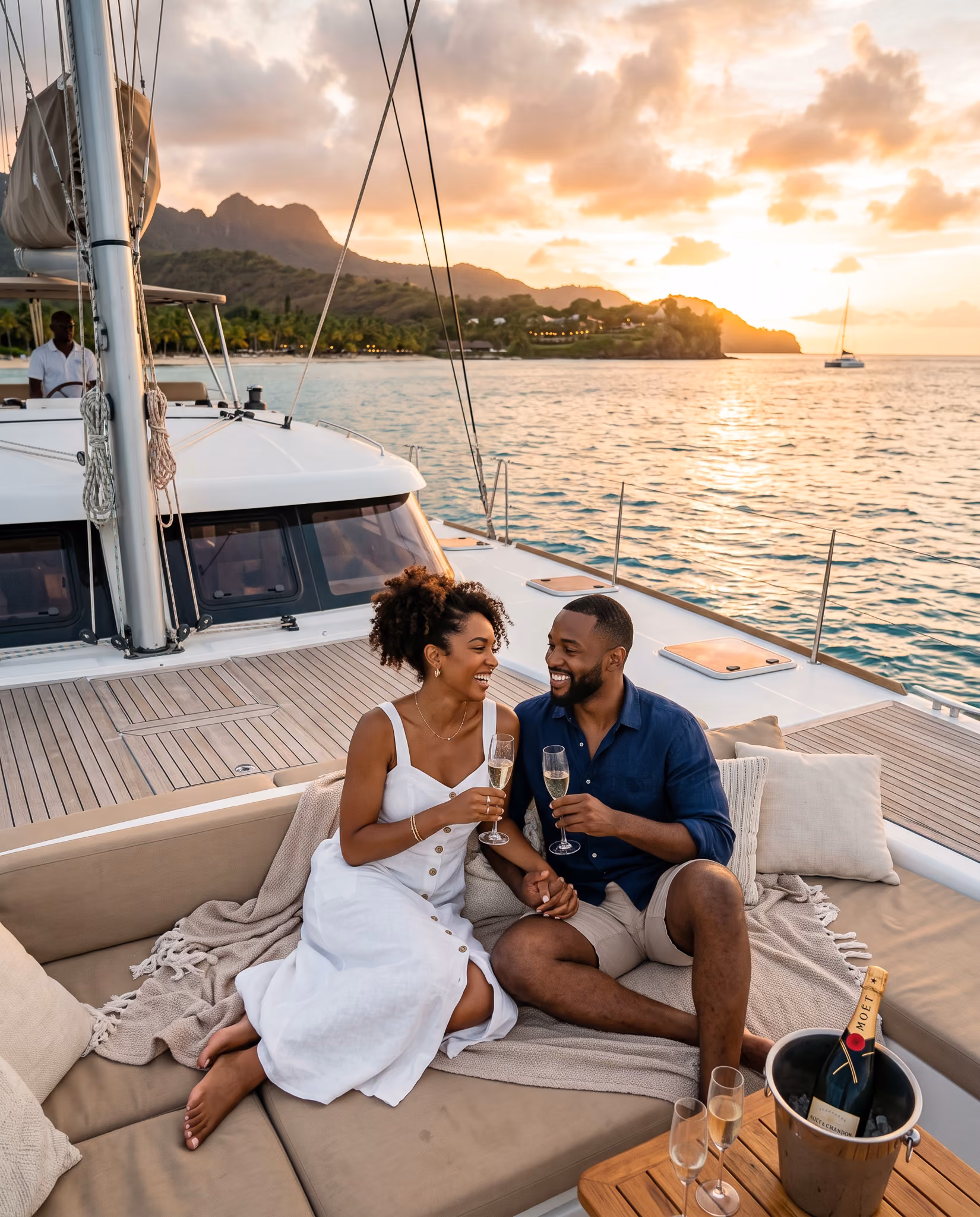 Couple enjoying a romantic Caribbean excursion experience