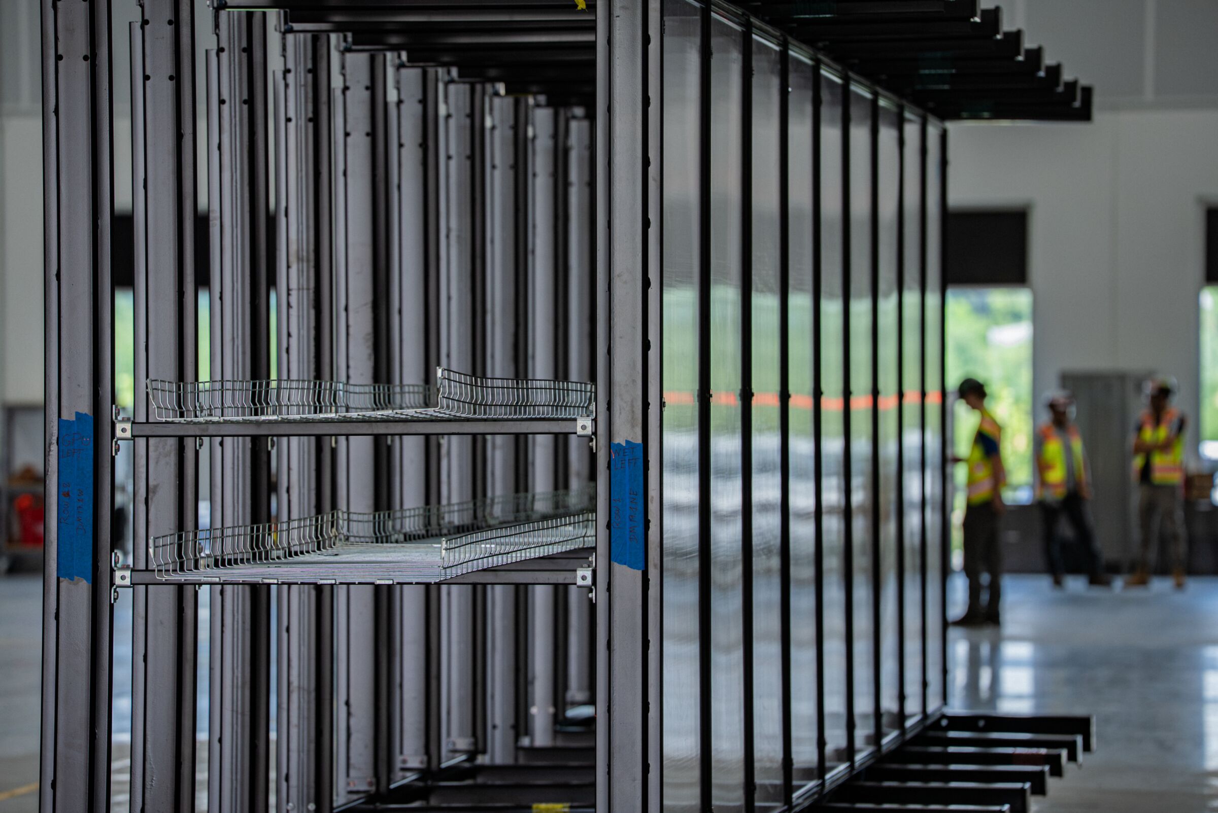 Installed containment structures in the data hall