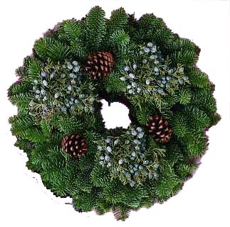 Mixed Candle Ring Holder from OC Wholesale Flowers Christmas inventory