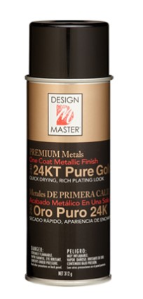 Design Master Premium Metals 24kt Pure Gold spray paint