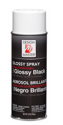 Design Master Colortool Glossy Black spray paint