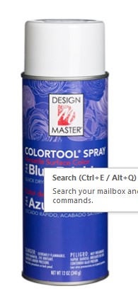 Design Master Colortool Blue Bright spray paint