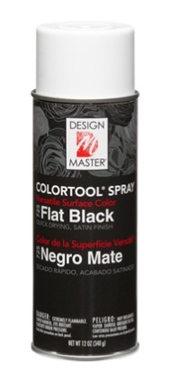 Design Master Colortool Flat Black spray paint