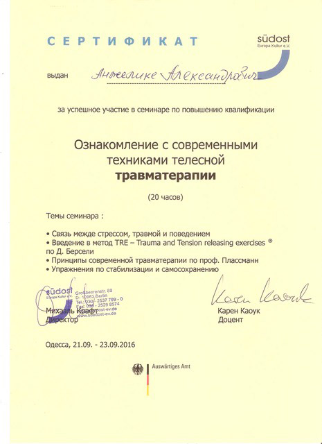 Сертификат 10