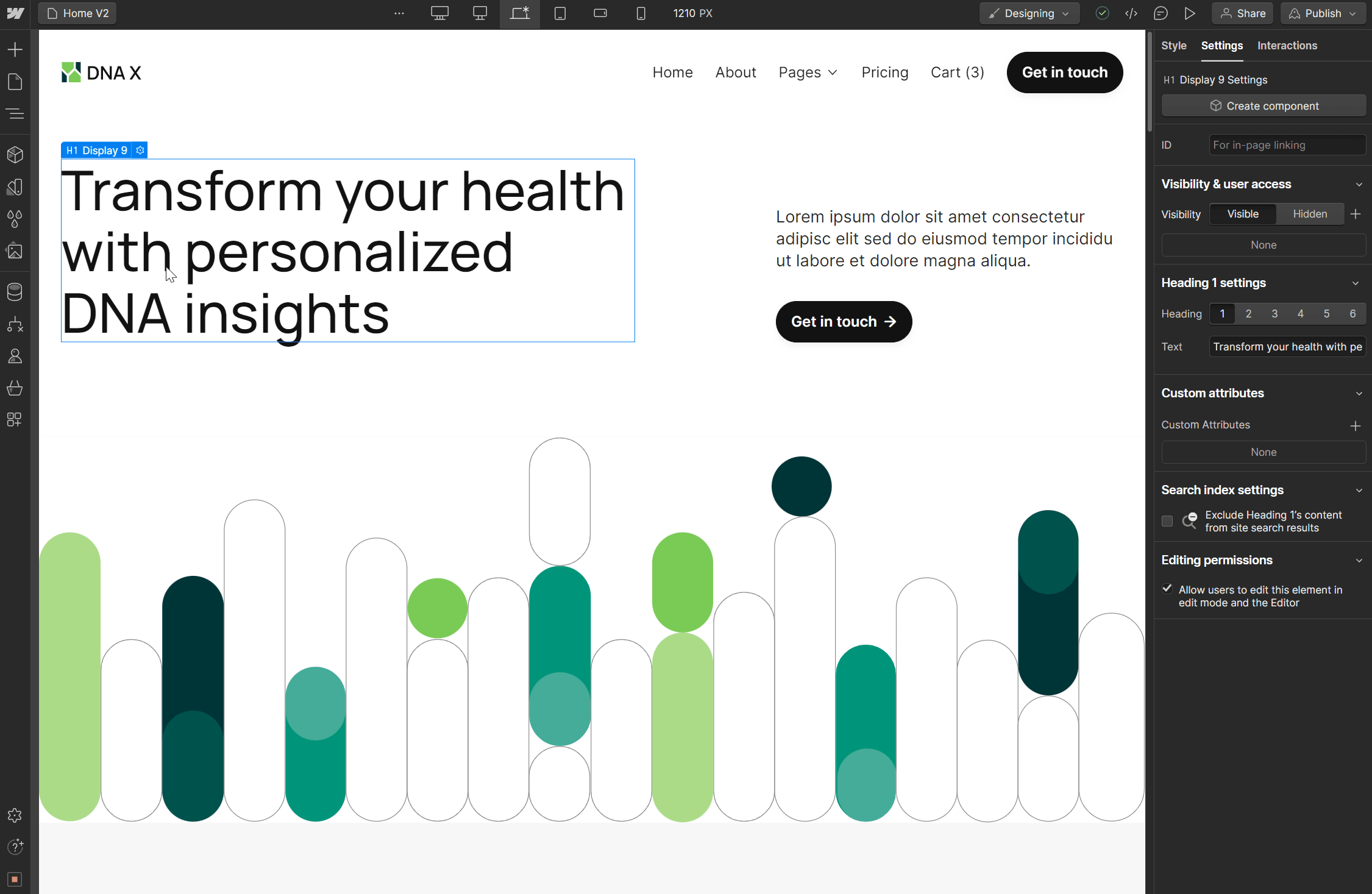 Static Content - DNA X Webflow Template