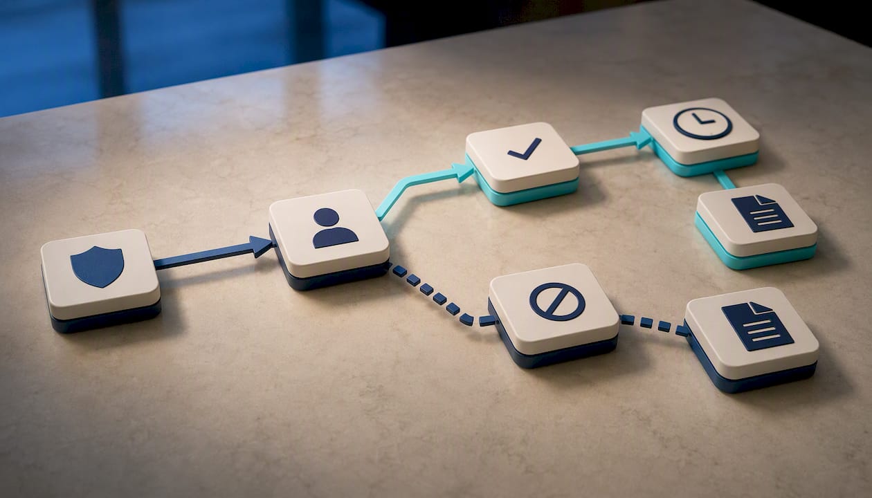 Governed legal workflow with audit trail