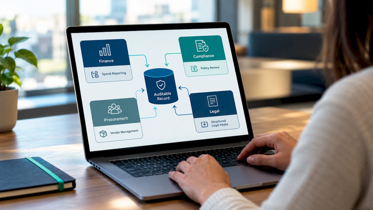 Cross-functional legal operations workflow