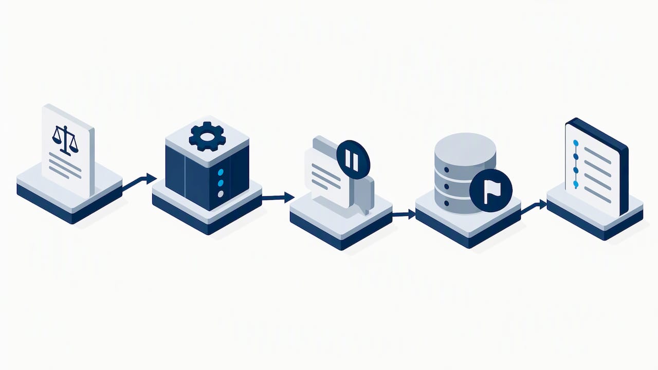Legal hold mapped to technical controls and audit log