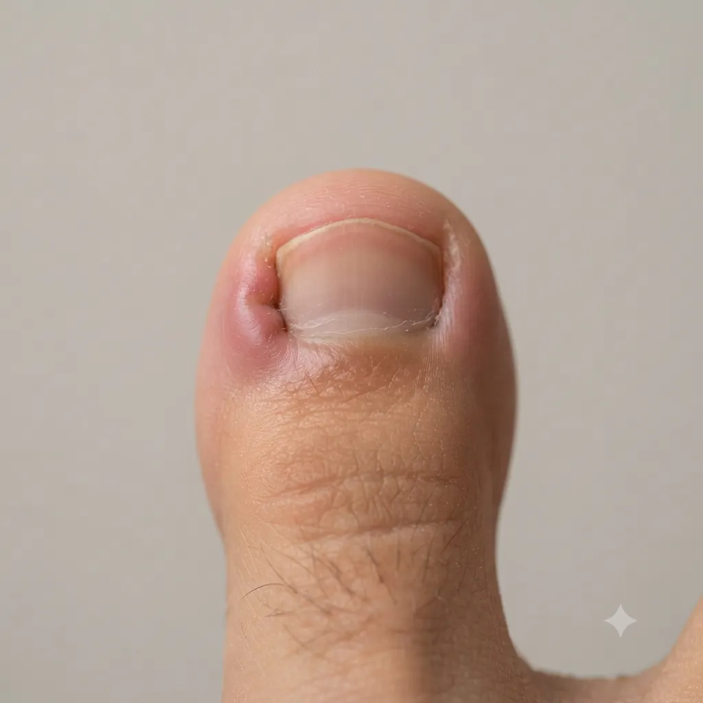 Ingrown toenail vs infected toe