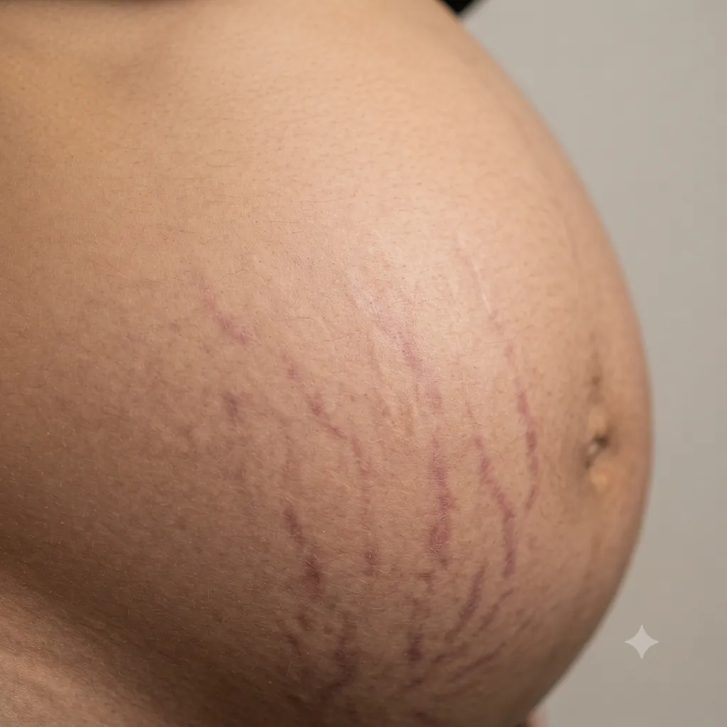 Spider veins vs stretch marks