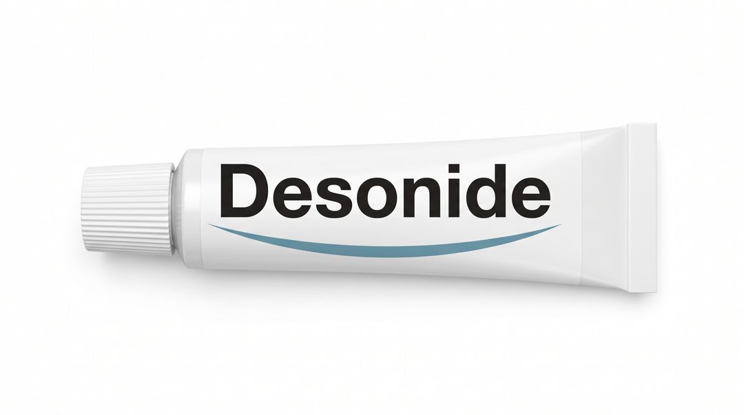 16:9 hero for Desonide. Never cropped: the tone strip and the corner logo depend on the full frame.