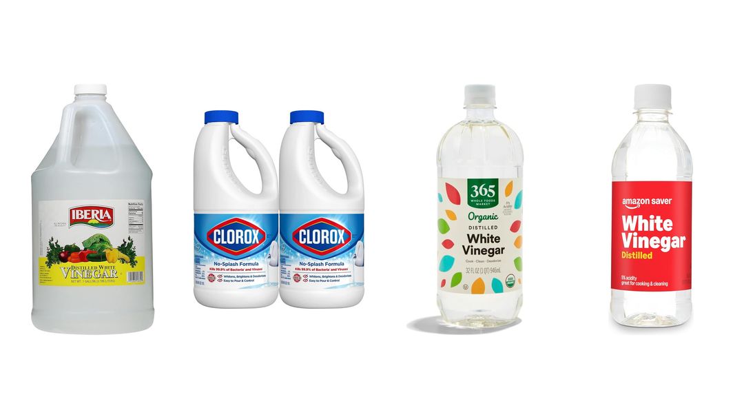 Vinegar and bleach soaks