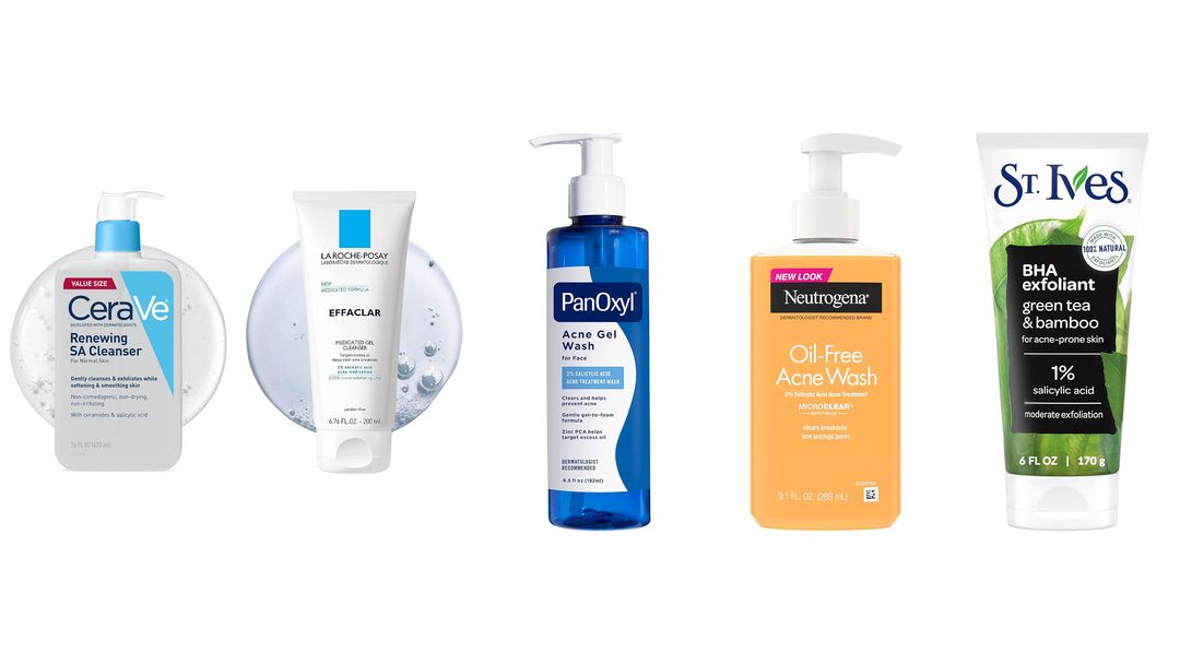 Acne washes, acids and scrubs