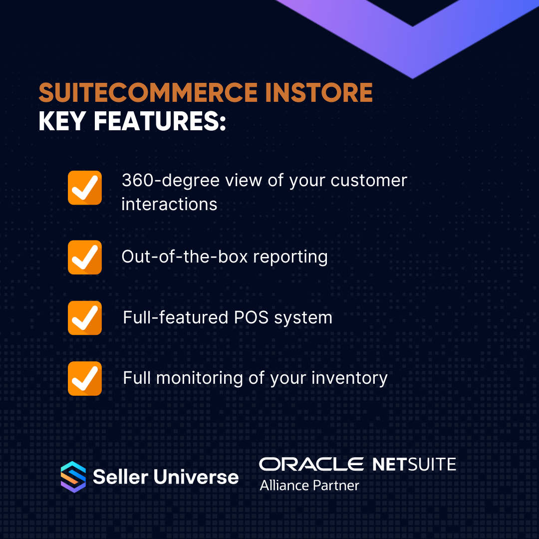 SuiteCommerce Instore Key Features