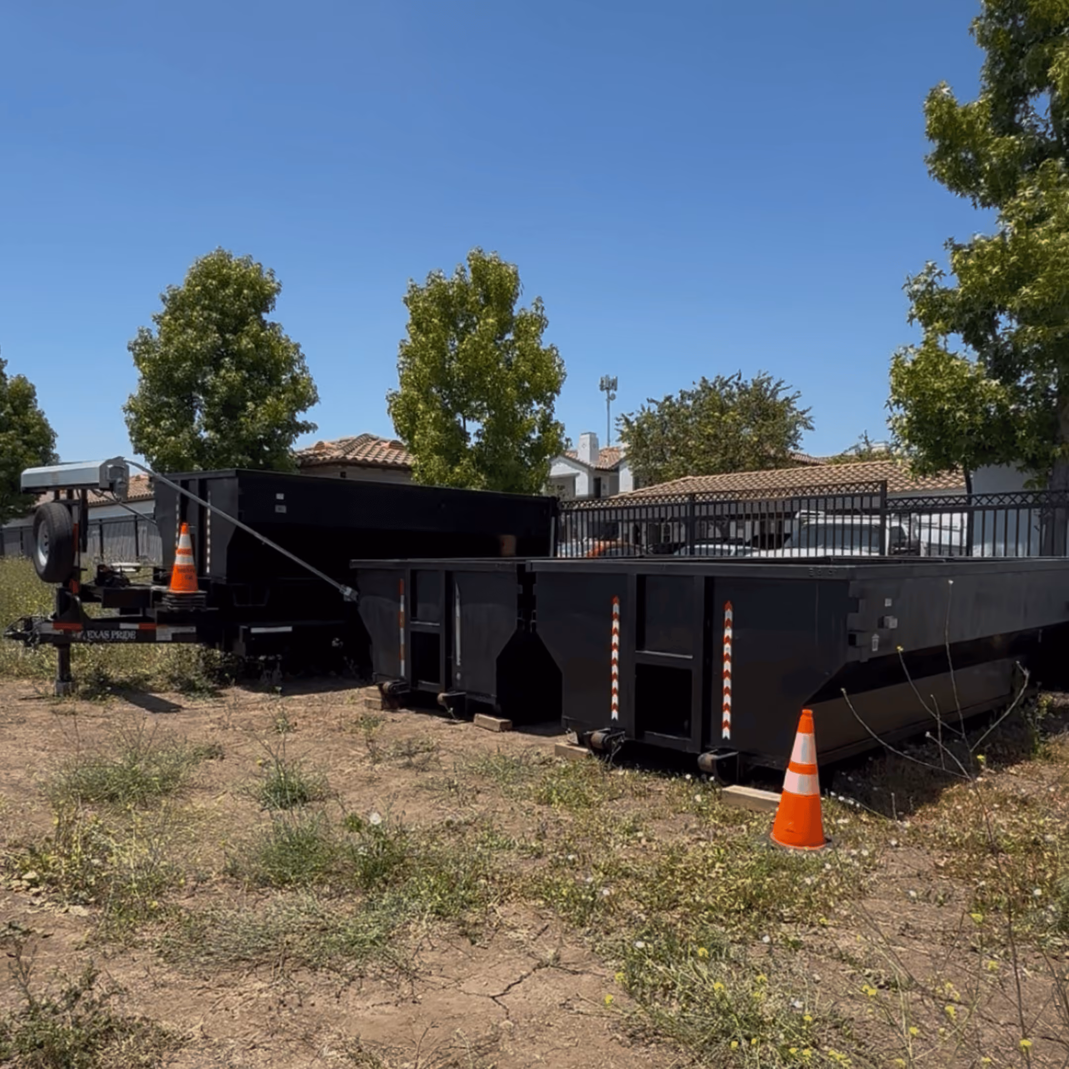 Two trailers available to rent at MP Junk Removal & Hauling.