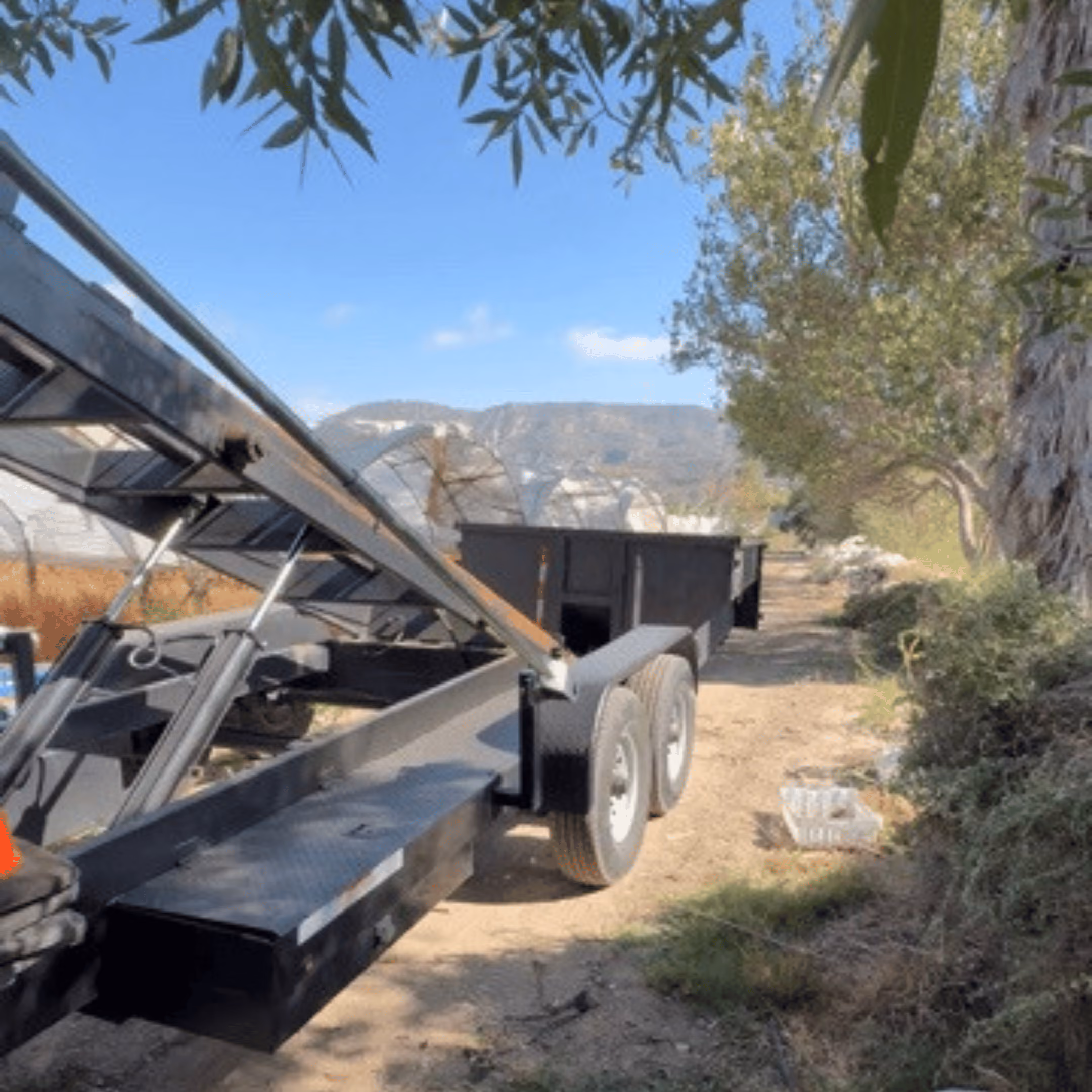 Leaving a job site in Ventura County for MP Junk Removal & Hauling.