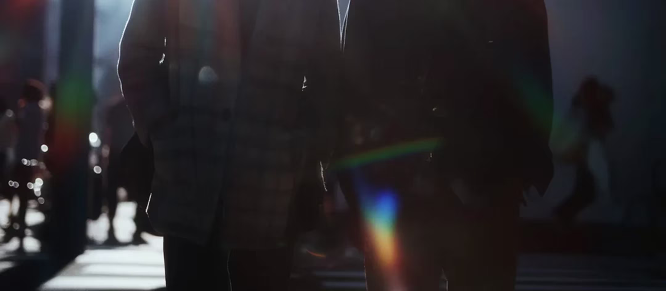 Abstract light streaks representing user flow and interaction on a digital interface