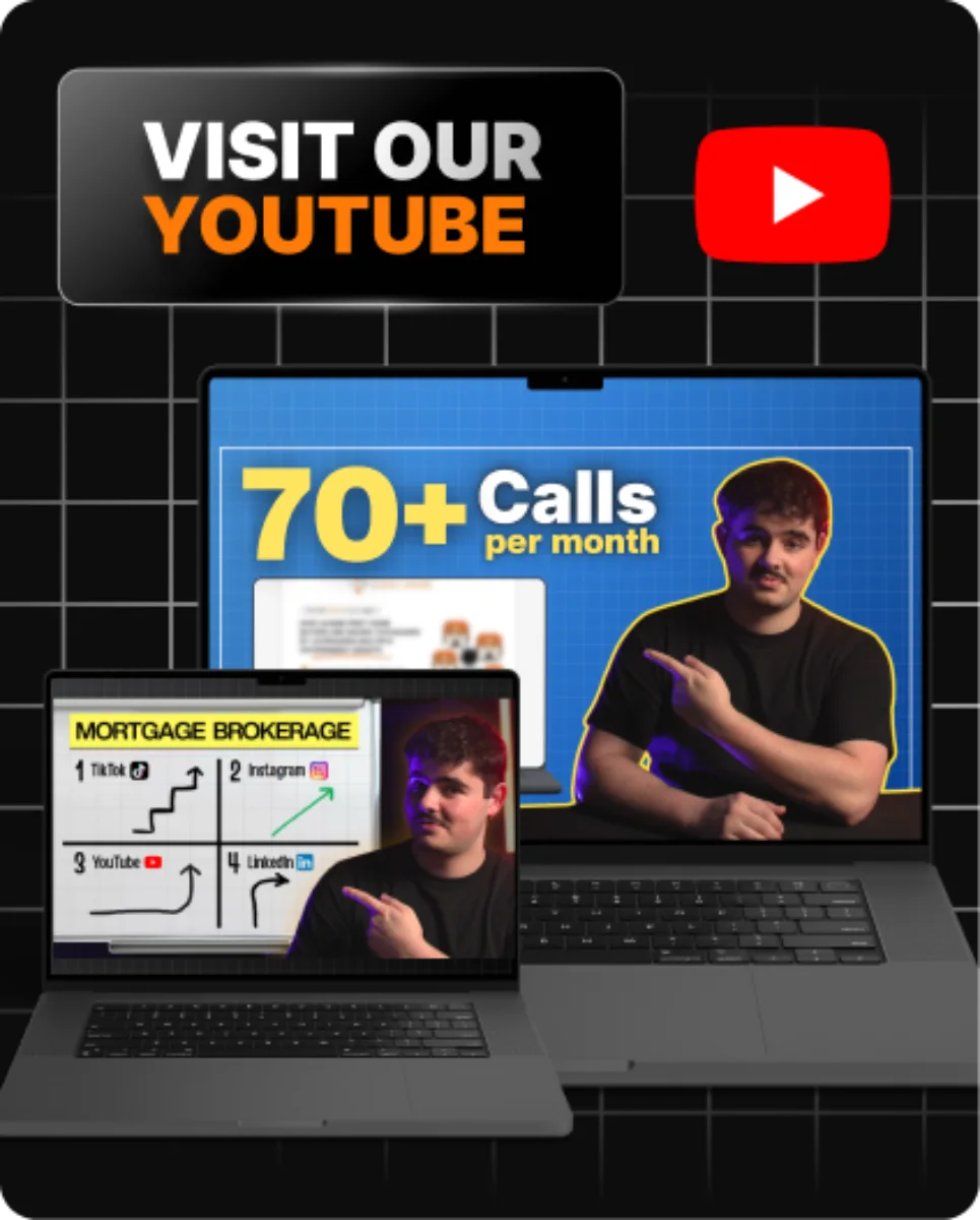 Visit Mober on YouTube, subscribe @MoberHQ for mortgage broker marketing content