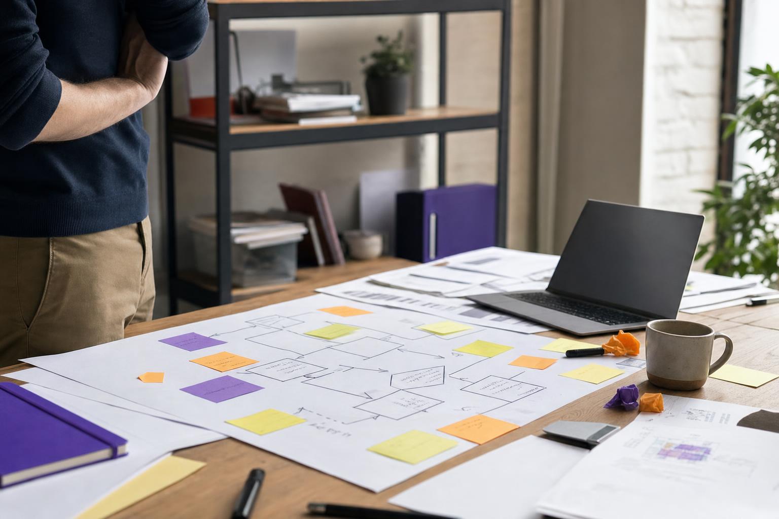 Illustration editoriale — Automatiser un process qui n'existe pas : l'erreur qui coûte le plus cher aux PME